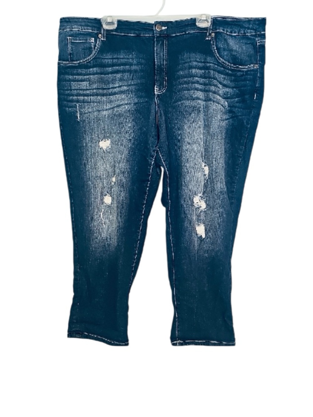 🐸 Faded Glory Distressed Jeans, Size 26W